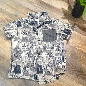 Marvel Comics 2T Spiderman collard shirt